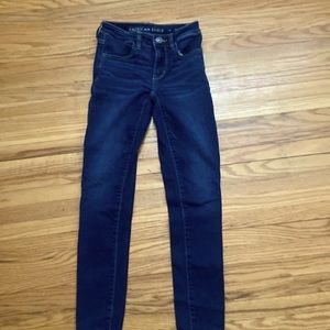 women’s size 2 blue skinny jeans